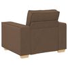 vidaXL Canap&eacute; Fauteuil Marron 100x78x84 cm Tissu