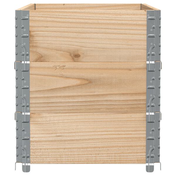 vidaXL Colliers de palette 3 pcs 100x50 cm bois de pin solide