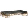 vidaXL Ensemble de canap&eacute;s d'ext&eacute;rieur 10 pc Blanc et anthracite