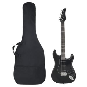 vidaXL Guitare &eacute;lectrique pour d&eacute;butants avec sac noir 4/4 39"