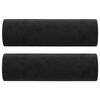 vidaXL Ensemble de canap&eacute;s 4 pcs coussins d&eacute;coratifs et coussins Noir