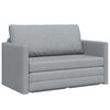 vidaXL Canap&eacute;-Lit 110cm Gris clair tissu