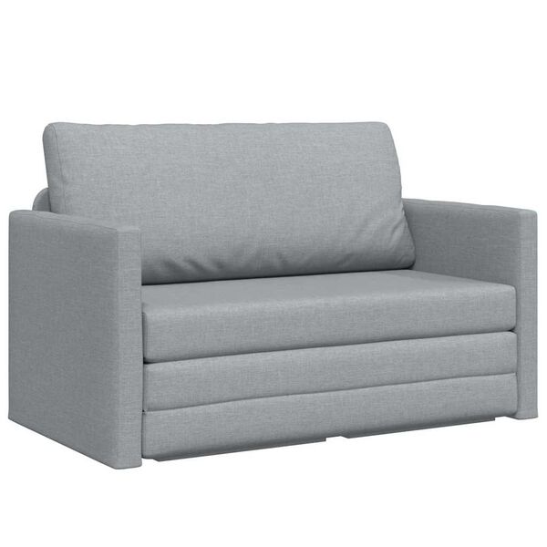 vidaXL Canap&eacute;-Lit 110cm Gris clair tissu