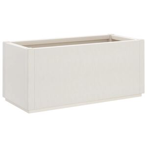 vidaXL Bo&icirc;te de fleurs de jardin Blanc