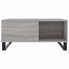 vidaXL Table basse sonoma gris 80x80x36,5 cm bois d'ingénierie