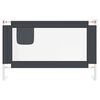 vidaXL Barrière de sécurité de lit d'enfant Gris foncé 120x25 cm Tissu