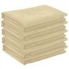 vidaXL Tissu de Table 5 pc ovale Cr&egrave;me blanc 130 x 180 cm