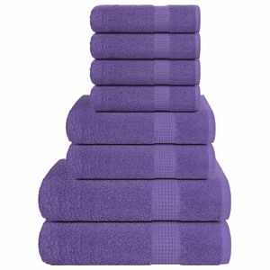 vidaXL Ensemble de serviettes FROGN 8 pcs violet 360 g/m&sup2;