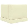 vidaXL Coussin de canap&eacute; d'ext&eacute;rieur 3 pcs Cr&egrave;me Polyester