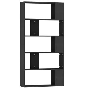 vidaXL Biblioth&egrave;que/S&eacute;parateur de pi&egrave;ce Noir Bois d&rsquo;ing&eacute;nierie