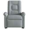 vidaXL Fauteuil inclinable &eacute;lectrique gris clair tissu