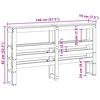 vidaXL T&ecirc;te de lit avec &eacute;tag&egrave;res blanc 140 cm bois massif de pin