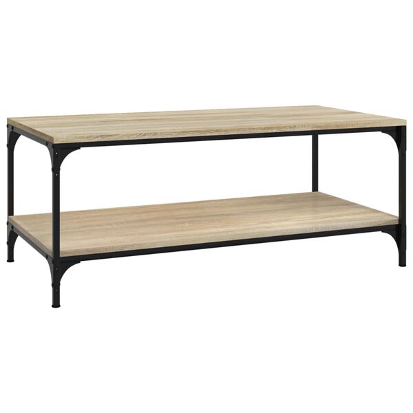 vidaXL Table basse Chêne sonoma 80x50x40 cm Bois d'ingénierie