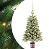 vidaXL Sapin de No&euml;l avec 150 LED avec support Vert 65 cm PE