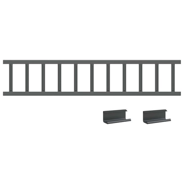 vidaXL Protection de neige pour toit Anthracite 1200 x 2,5 x 20 cm