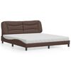 vidaXL Lit avec matelas Hvar marron 180x200 cm similicuir