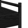 vidaXL Chariot de cuisine Chêne noir 50 x 30 x 70 cm Bois d'ingénierie