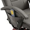 vidaXL Fauteuil de massage Gris Similicuir