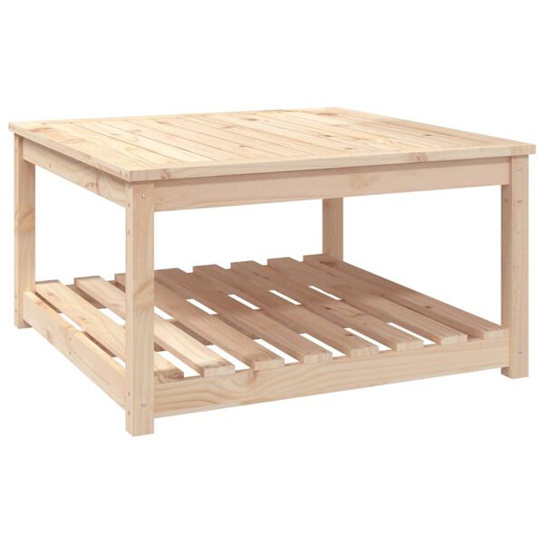 vidaXL Table de jardin 82,5x82,5x45 cm bois massif de pin