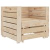 vidaXL Ensemble de salon palette de jardin 2 pcs Bois