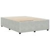 vidaXL Cadre de lit sans matelas gris clair 140x200 cm velours