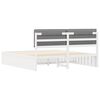 vidaXL Cadre de lit avec t&ecirc;te de lit rembourr&eacute;e Gris clair
