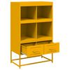 vidaXL Buffet haut jaune moutarde 68x39x111,5 cm acier