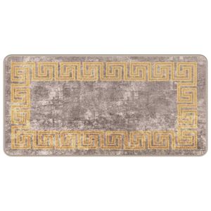 vidaXL Coureur de Tapis MARSA Gris 50 x 100 cm Polyester et PVC