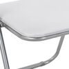 vidaXL Chaise pliante 2 pcs Blanc et Gris 48 x 43,5 x 81 cm