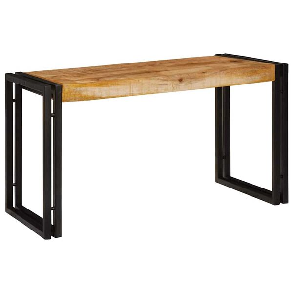 vidaXL Table Gigogne 3 pcs Bois de Mangue Massif et M&eacute;tal