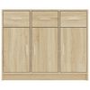 vidaXL Buffet ch&ecirc;ne sonoma 91x28x75 cm bois d'ing&eacute;nierie