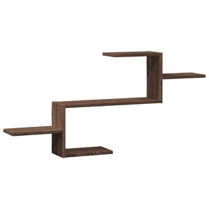 vidaXL &Eacute;tag&egrave;re murale ch&ecirc;ne marron 104x15x49 cm bois d'ing&eacute;nierie