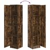 vidaXL Highboard Chêne fumé 35 x 39 x 168 cm Bois d'ingénierie