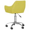 vidaXL Chaise pivotante de bureau Vert Tissu