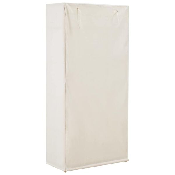 vidaXL Garde-robe Blanc 79 x 40 x 170 cm Tissu