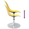 vidaXL Chaises &agrave; manger pivotantes lot de 2 jaune PP