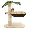 vidaXL Arbre &agrave; chat avec griffoir en sisal 50 cm Beige et Marron