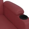 vidaXL Fauteuil Rouge bordeaux Similicuir