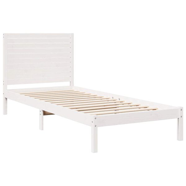 vidaXL Cadre de lit extra long sans matelas 90x210 cm bois massif