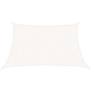 vidaXL Voile d'ombrage 160 g/m&sup2; Blanc 3/4x2 m PEHD