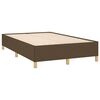 vidaXL Sommier &agrave; lattes de lit matelas et LED marron fonc&eacute; 120x190 cm