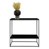 House Nordic Table console avec 2 &eacute;tag&egrave;res Avery Noir