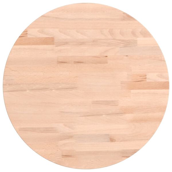 vidaXL Dessus de table &Oslash;40x1,5 cm rond bois massif de h&ecirc;tre
