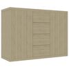 vidaXL Buffet Ch&ecirc;ne sonoma 88x30x65 cm Bois d'ing&eacute;nierie