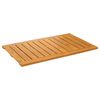 vidaXL Tapis de bain Marron 80 x 50 cm Bois d'Acacia Massif