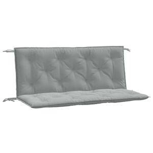 vidaXL Coussins de banc de jardin lot de 2 gris clair m&eacute;lang&eacute; tissu