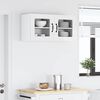 vidaXL Armoire de cuisine 2 pcs Blanc brillant 40 x 31 x 40 cm