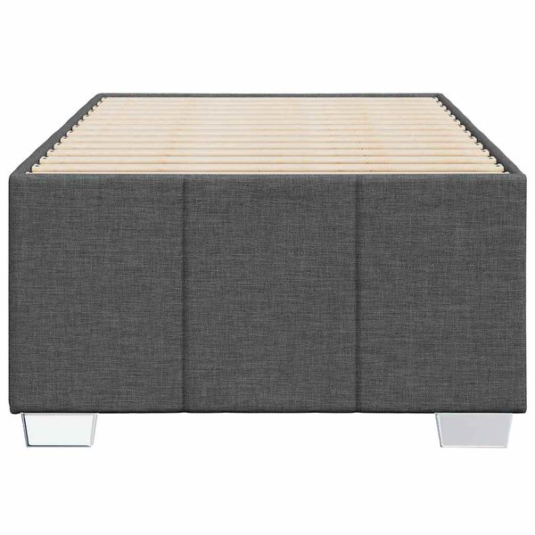 vidaXL Cadre de lit sans matelas gris fonc&eacute; 100x200 cm tissu