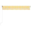 vidaXL Auvent automatique capteur de vent LED 450x350cm Jaune et blanc