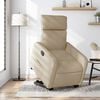vidaXL Fauteuil inclinable &eacute;lectrique cr&egrave;me tissu
